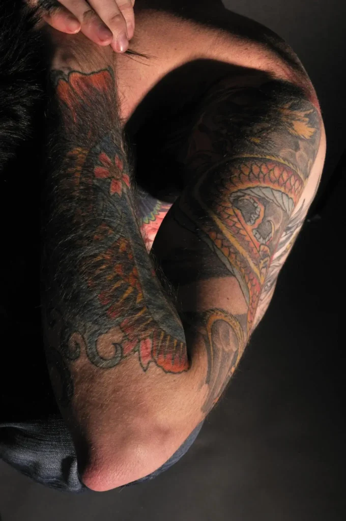 inner elbow tattoos