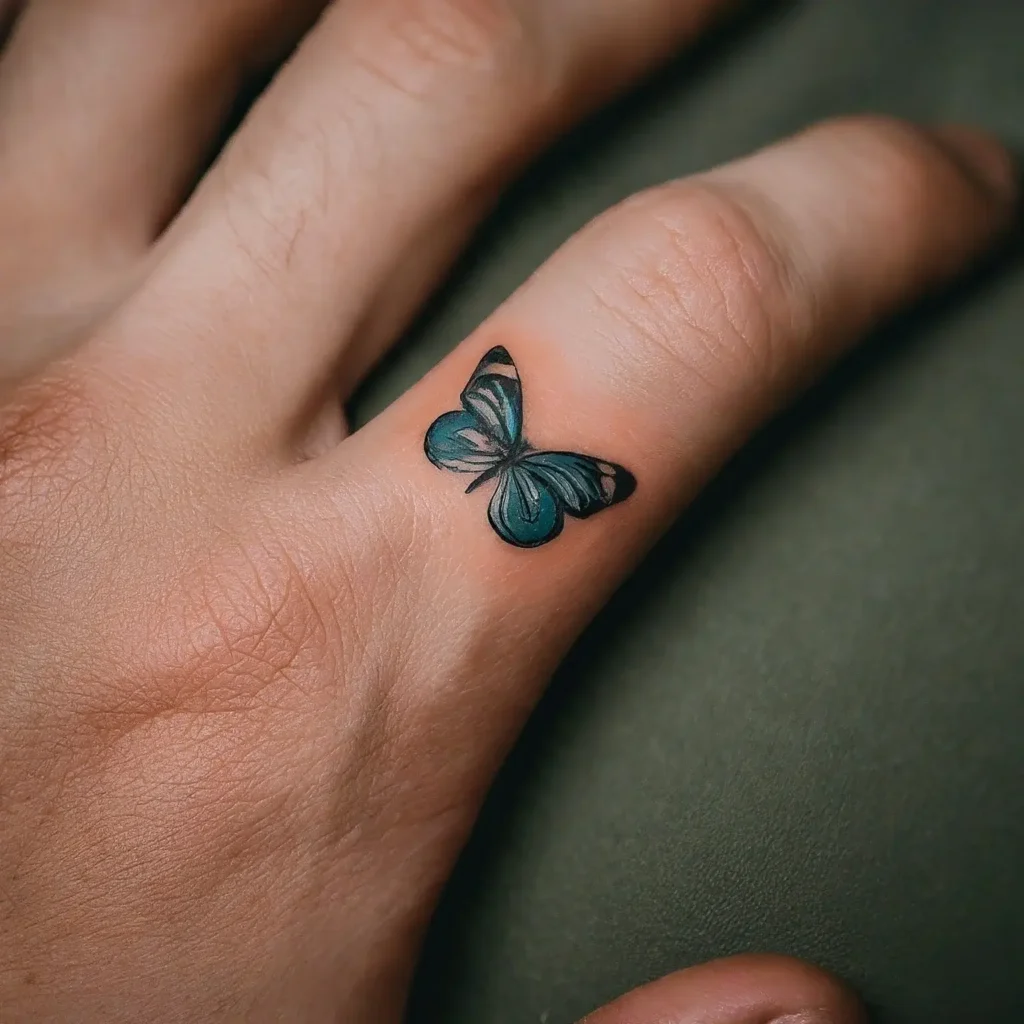 butterfly hand tattoo