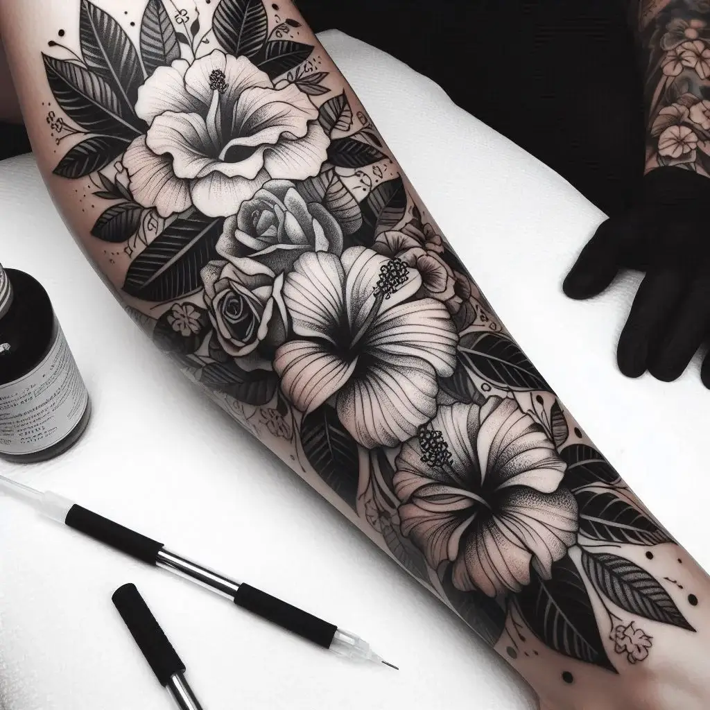 Simple Floral tattoo