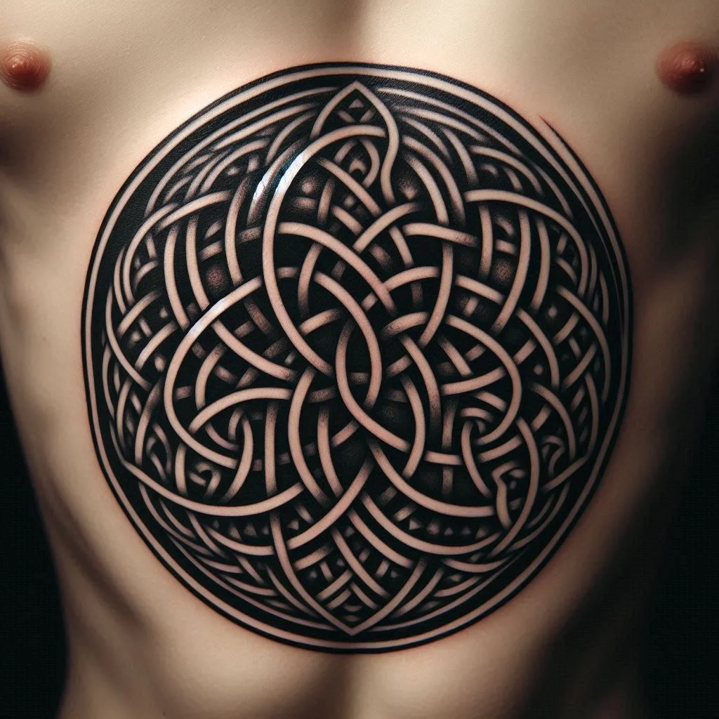 Celtic Knots Negative Space Tattoo