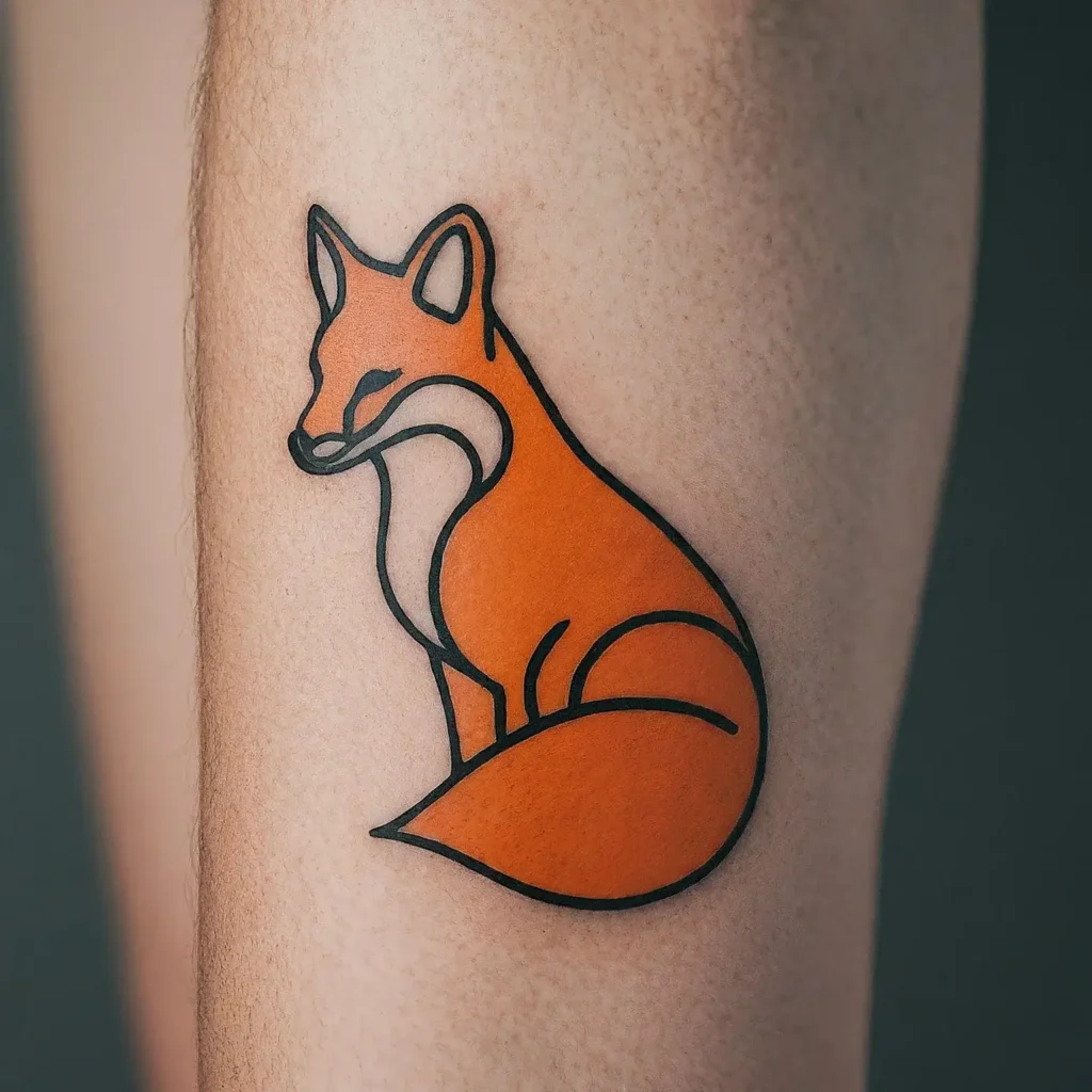 Minimalist Fox Tattoos