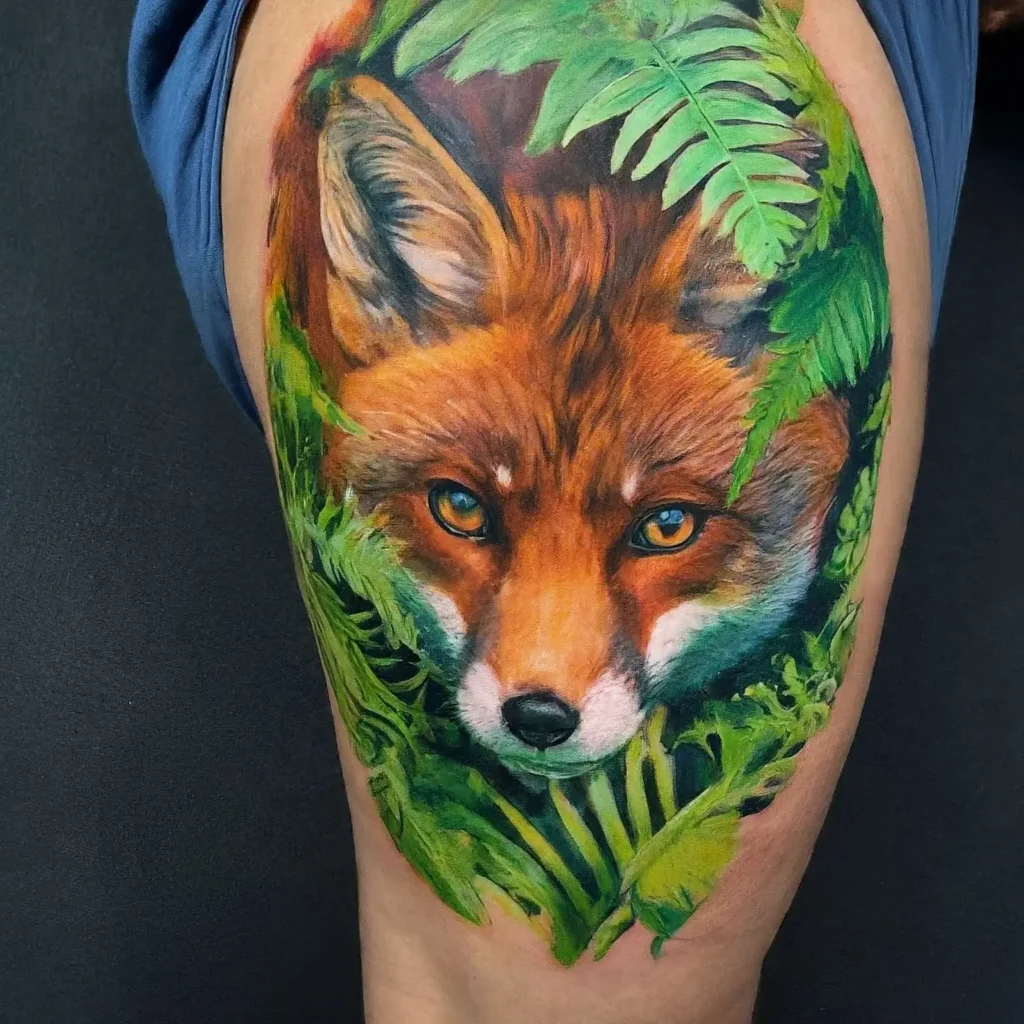 Realistic Fox Tattoos