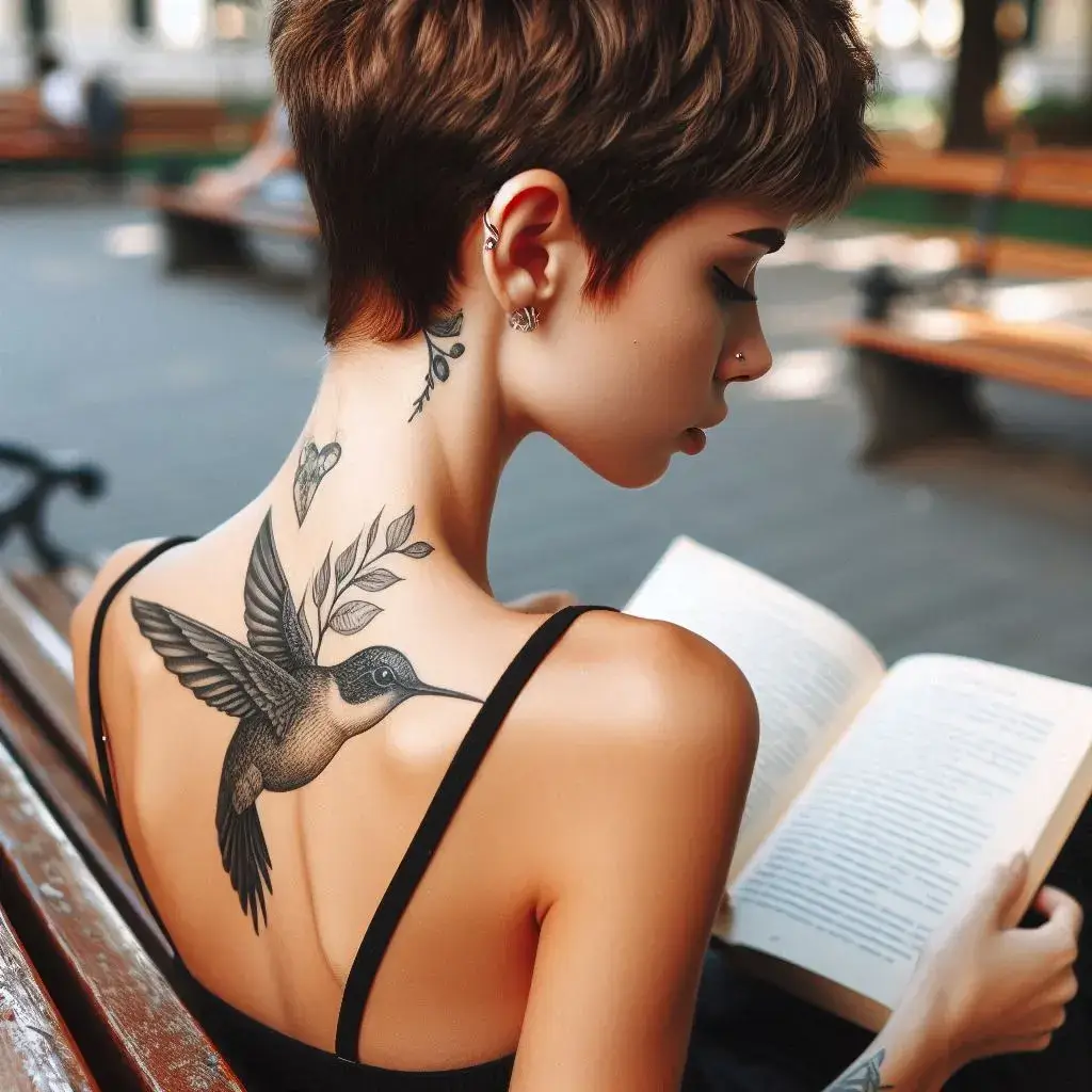 Small Back Tattoos on Neck