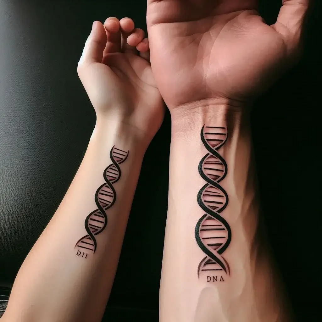 DNA Strand Tattoos