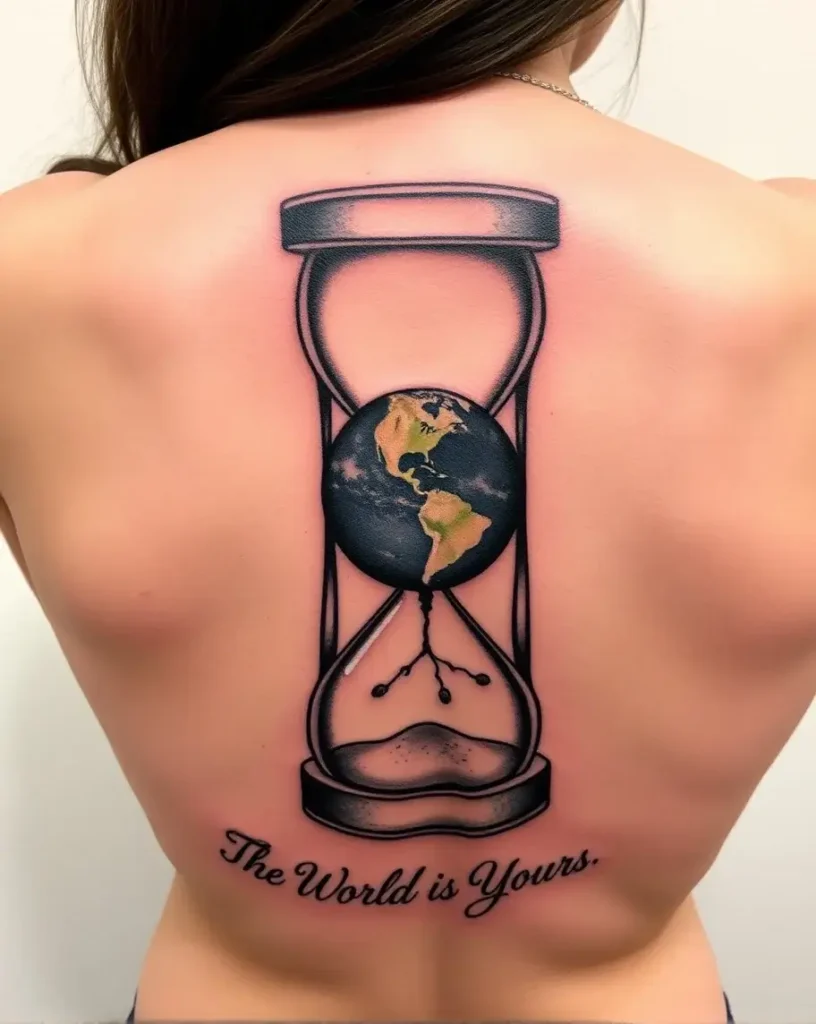 Hourglass with Earth Inside