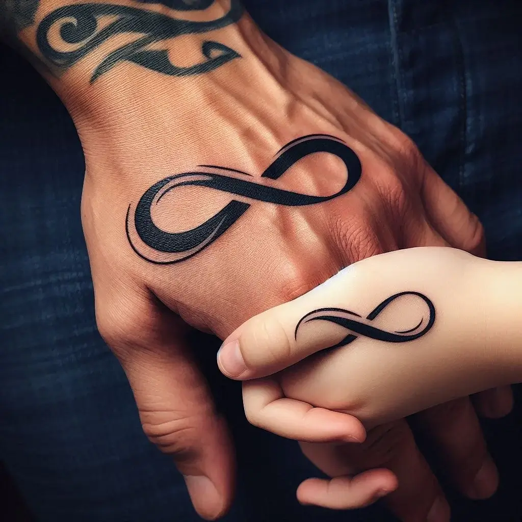 Matching Infinity Symbol tattoo