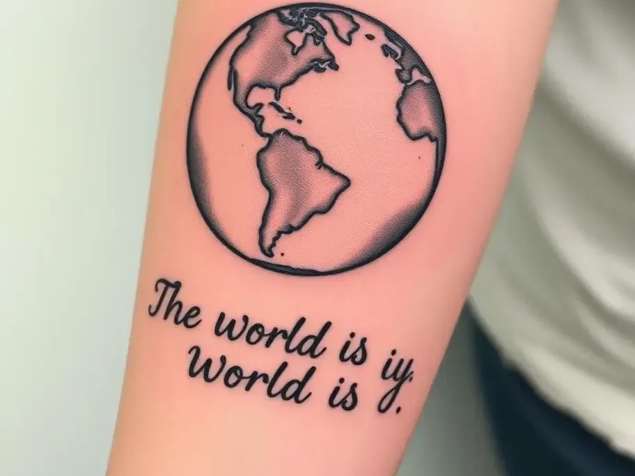 Premium The World Is Your Tattoo edited