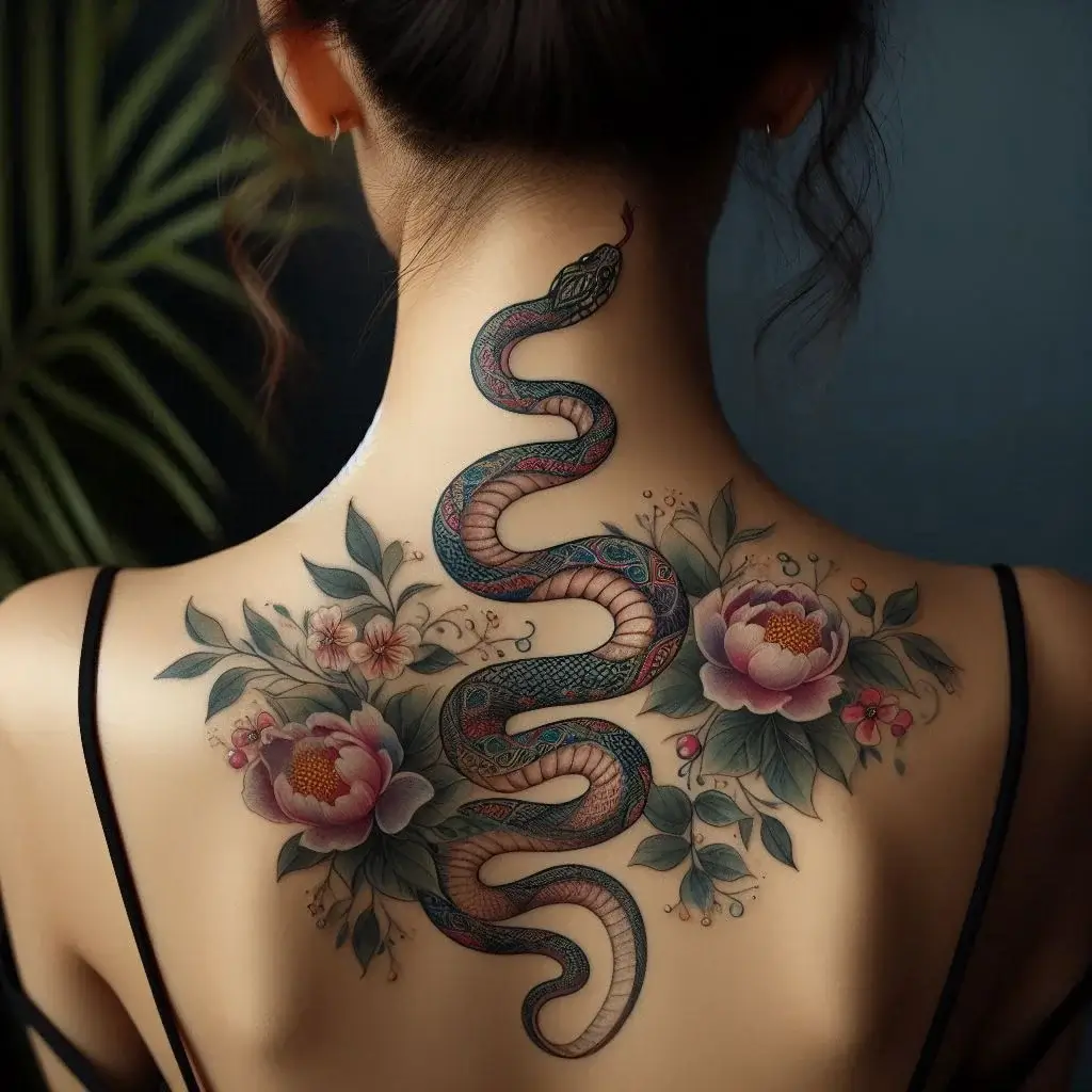 Snake tattoo for women